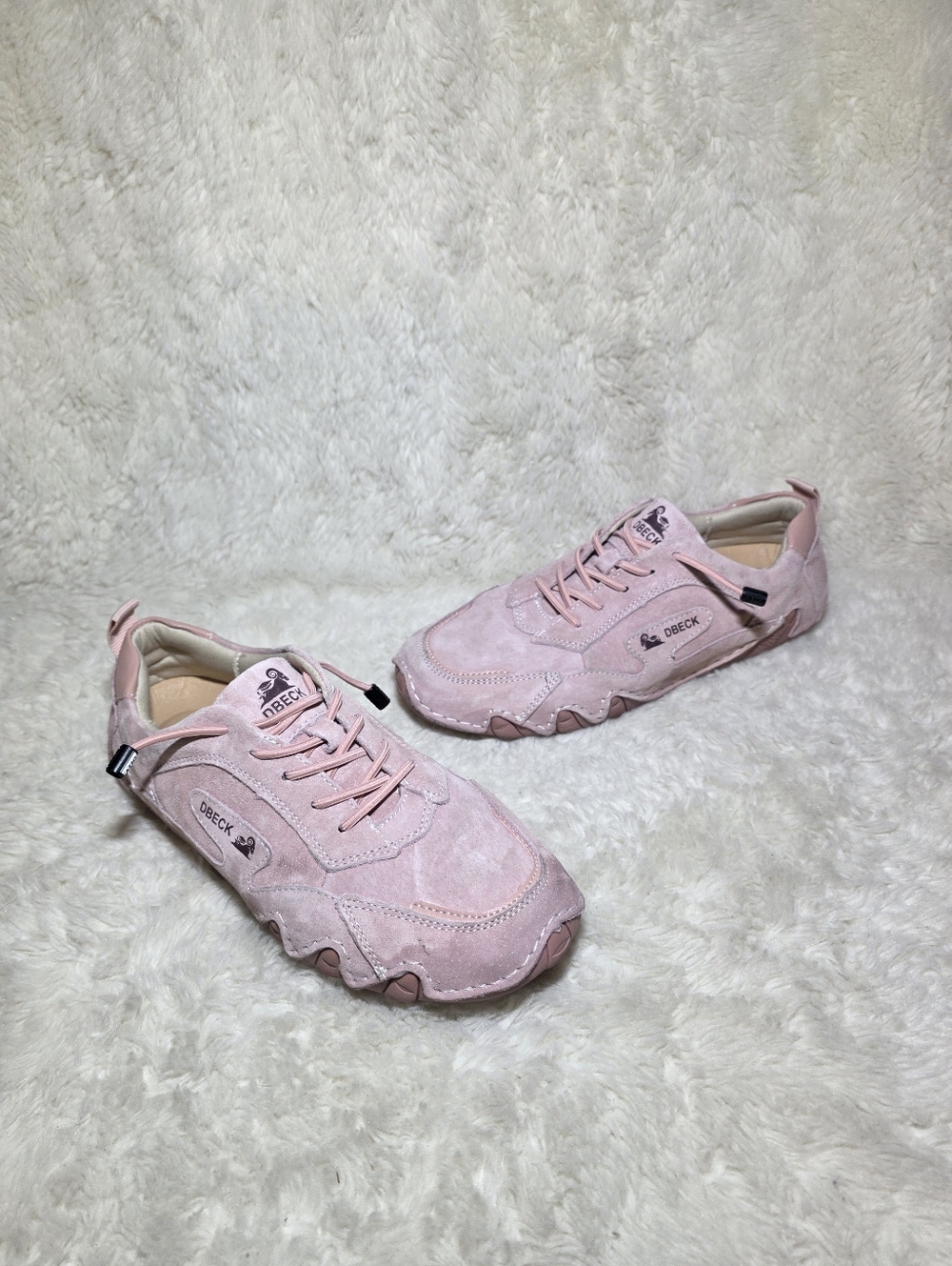 Dbeck Aris Pink Suede Walking Shoes EU 41 US Women 9.5 Men 8 Barefoot Gorpcore